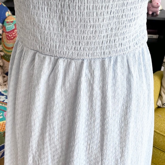 Michael Kors Light Blue Smocked Dress - Picture 9 of 10